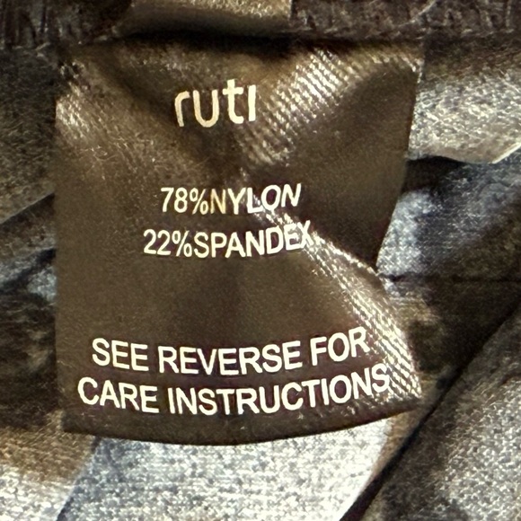 Ruti Pants On The Move Work Brushstroke Ankle Slouchy Chic Comfort Navy Blue 00 - Picture 10 of 12